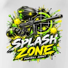 Neonový zásah splash zone paintball
