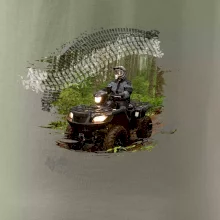 ATV čtyřkolka v lese