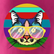 Kočka při barevném západu