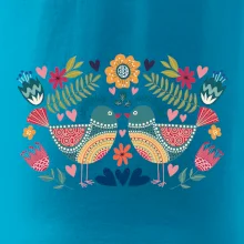 Folklor - dva barevní ptáčci