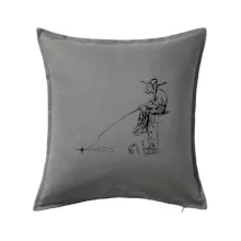 Kreslený rybář na pařezu