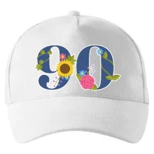 Květinové číslo kreslené - 90