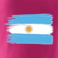 Argentina vlajka kreslená štětkou