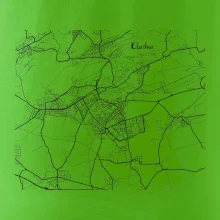Černobílá mapa Kladno