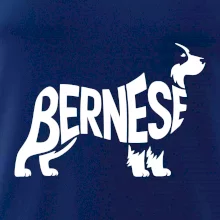 Bernese Mountain Dog nápis v těle