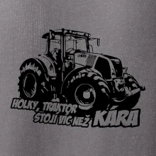 Holky, traktor stojí víc než kára