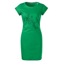 Lezecká stěna jedním tahem