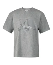 Mapa Evropy - srdce v Ukrajině