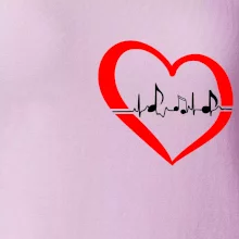 Moje srdce bije pro hudbu - srdce malé