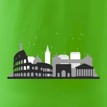 Řím silueta památky