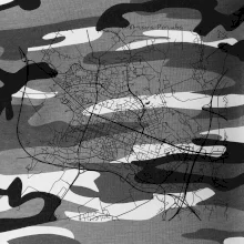 Mapy měst černobílé Ostrava Poruba