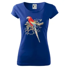 Papoušek na listnatém stromě