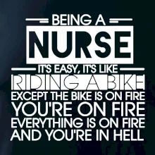 Being a nurse - bike