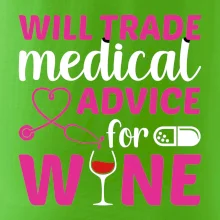 Will trade medical advice for wine