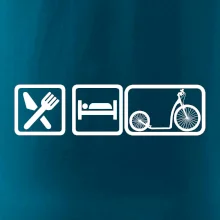 Eat sleep koloběžka velké a malé kolo