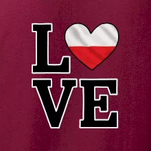 Love Polská vlajka