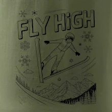 Černobílý skokan fly high