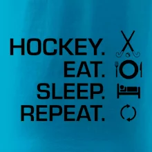 Pozemní hokej eat sleep repeat