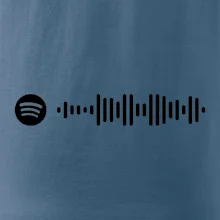 Spotify kód na prsu