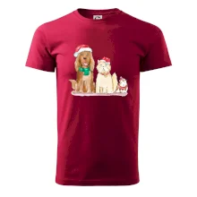 Veselé vánoce - pes, křeček a kočka