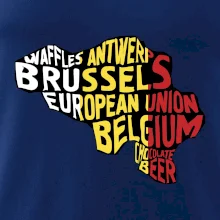 Mapy - názvy měst - Belgie