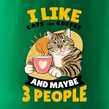 I like cats and coffee and maybe 3 people