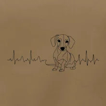 EKG křivka jezevčík