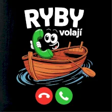 Karikatura ryby volají