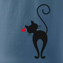 Zamilovaná kočka zezadu