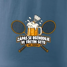 Badminton třetí set na baru