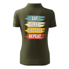 Disc Golf eat sleep barevné