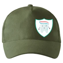 Zoubek na prsu - zubní pasta