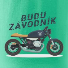 Budu závodník  modrý cafe racer