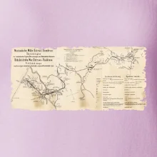 Mapa Báňské dráhy z Moravské Ostravy do Doubravy