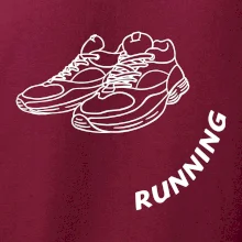 Running nápis šikmo