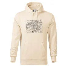 Mapy měst černobílé Praha