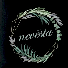 Nevěsta květinový kruh zelený