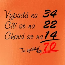 Vypadá, cítí se, chová se - 70 let