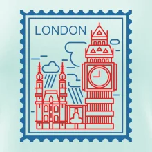 Londýn známka jednoduchá