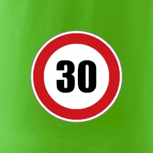 Dopravní značka - omezení rychlosti 30