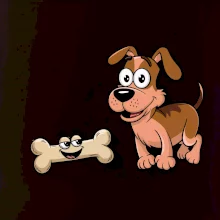 Parové triko - Pes a kost