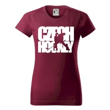 Czech hockey - nápis s hokejistou - Mistrovství světa v ledním hokeji 2026