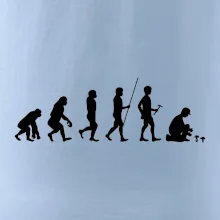Evoluce houbař muž