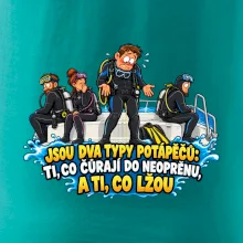Dva typy potápěčů v neoprenu