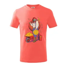 Horník těží bitcoiny