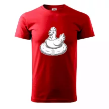 Kuře sedící na bitcoinovém hnízdě