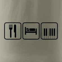 Eat sleep piano v řadě