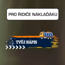 Stavba - vlastní nápis - náklaďák