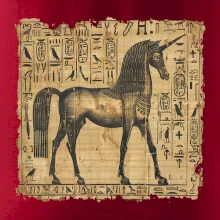 Egyptské hieroglyfy jednorožec