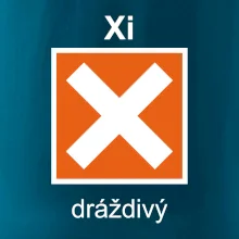 Xi Dráždivý - Výstražná tabulka na tričku Xi Dráždivý - Výstražná tabulka na tričku